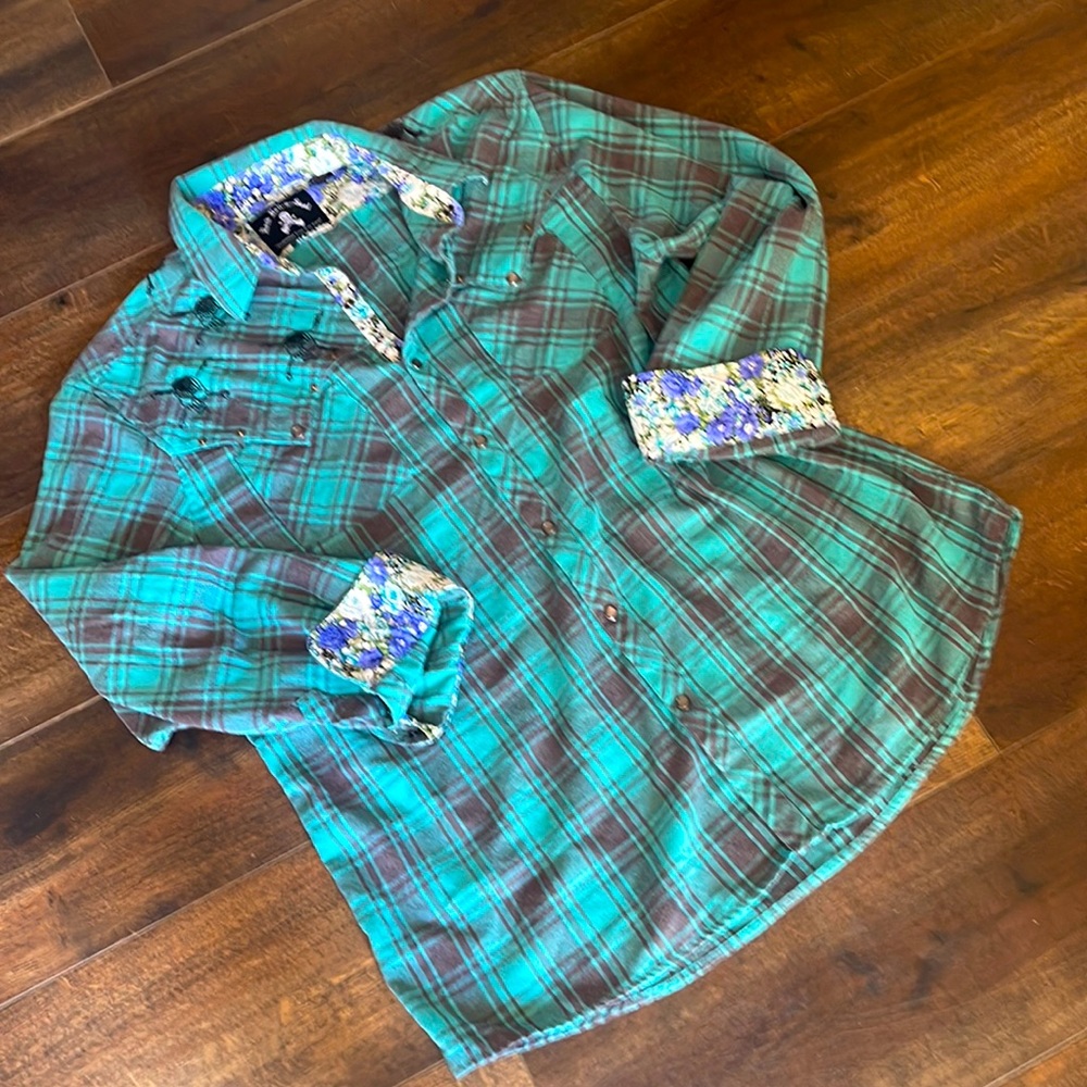 Rock Roll and Soul mens flannel.